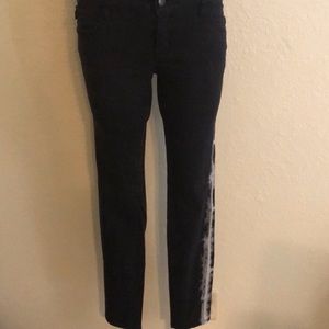 Royal Bones side tie-dye jeans